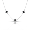 CHOCKER TREVOS PRETO 10MM - 40CM
