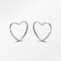 ARGOLA CORAÇÃO FIO REDONDO - 2X23MM