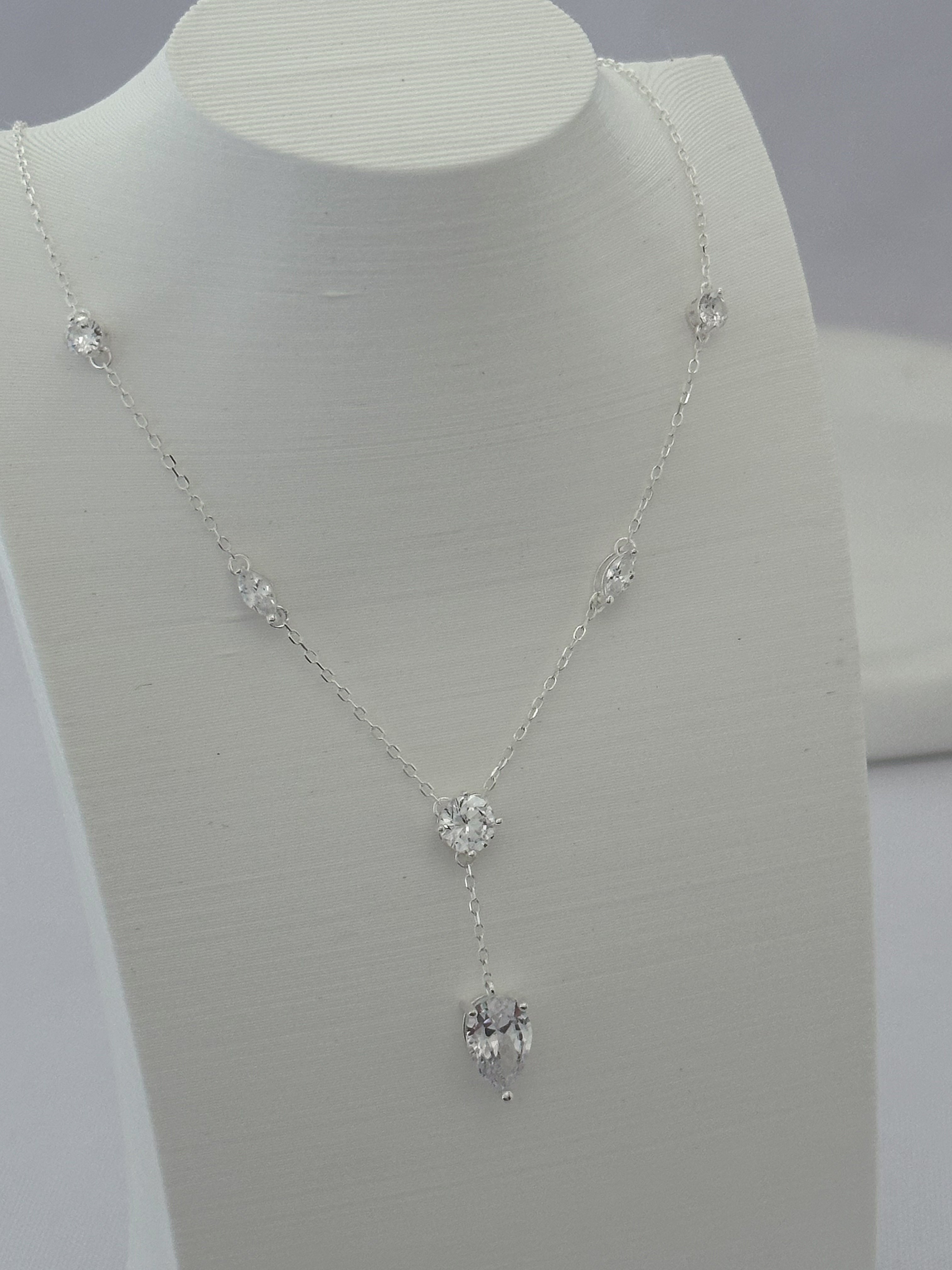 COLAR PEDRARIA CRISTAL - 40+5CM