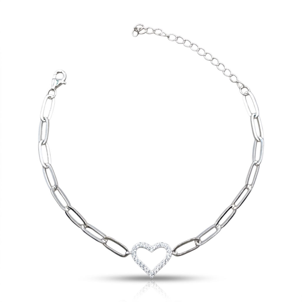 PULSEIRA CORRENTE CORAÇÃO CRV 16+5CM
