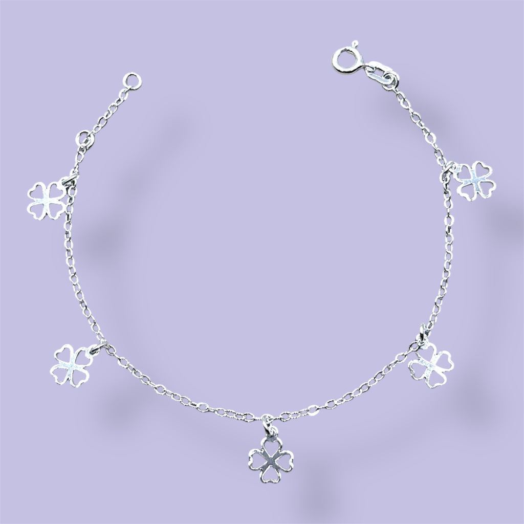 PULSEIRA TREVOS 4 FOLHAS 18,5CM