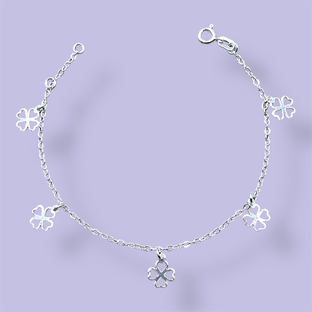 PULSEIRA TREVOS 4 FOLHAS 18,5CM