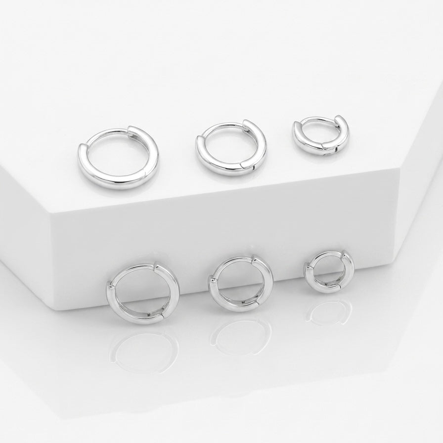 TRIO ARGOLA LISA - 9MM 11MM 13MM