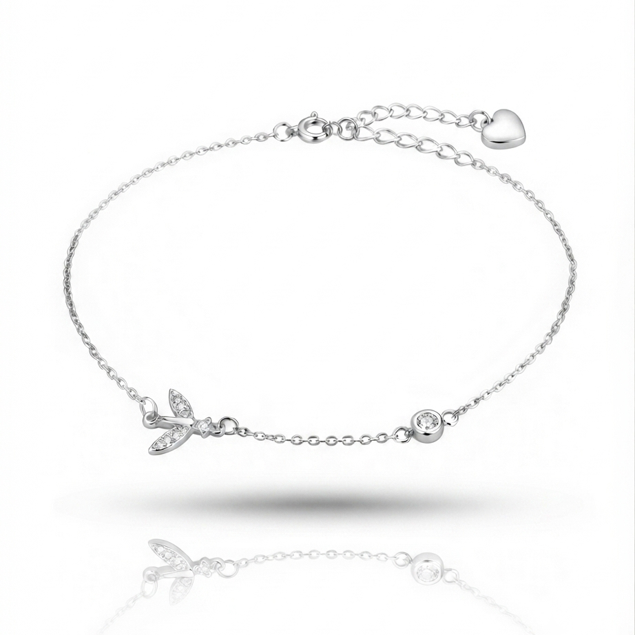 Pulseira Espirito Santo Brilhante Cristal 16+4cm