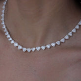 COLAR SWAROVSKI CORAÇÃO F. GAVETA 40+2CM