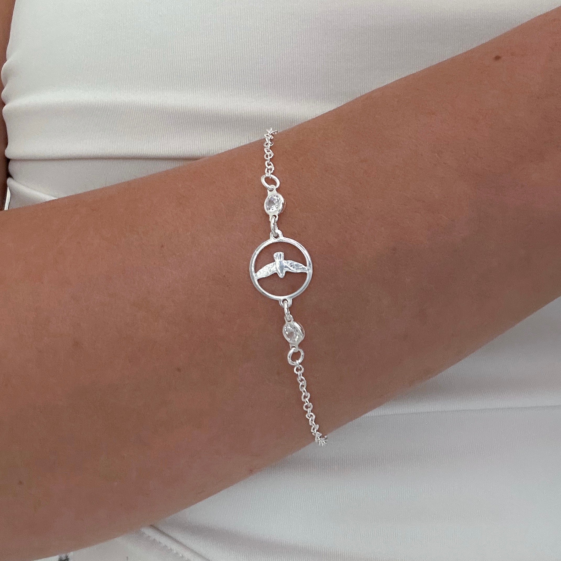 PULSEIRA ESPIRITO SANTO BRILHANTE 18,5CM