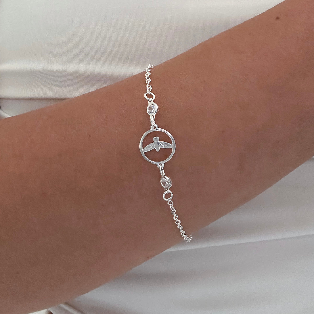 PULSEIRA ESPIRITO SANTO BRILHANTE 18,5CM