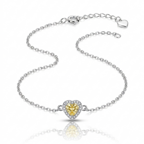 Pulseira Coração Abundante 16+4cm