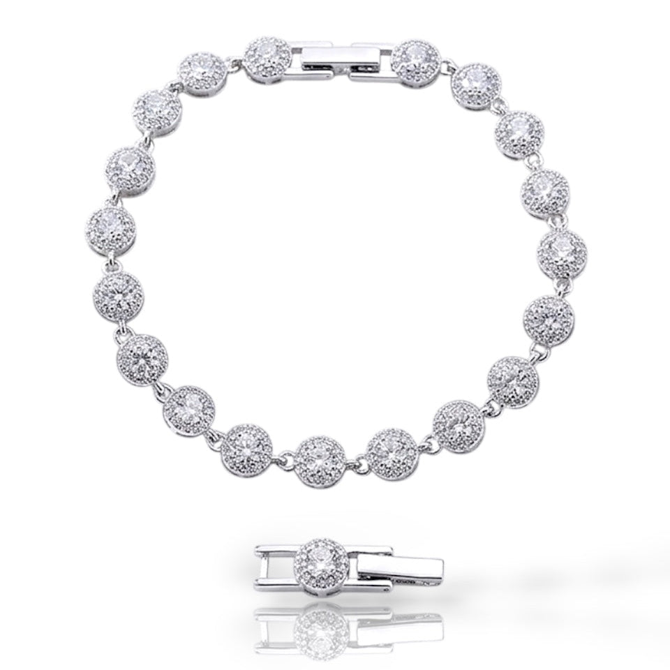 PULSEIRA SWAROVSKI CRV CRISTAL 17,5+2,5CM
