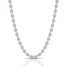 COLAR SWAROVSKI CRAVEJADO CRISTAL 38+2CM