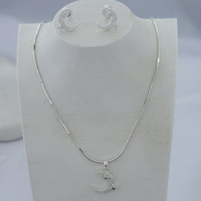 Conjunto Lunala (Brinco + Pingente)