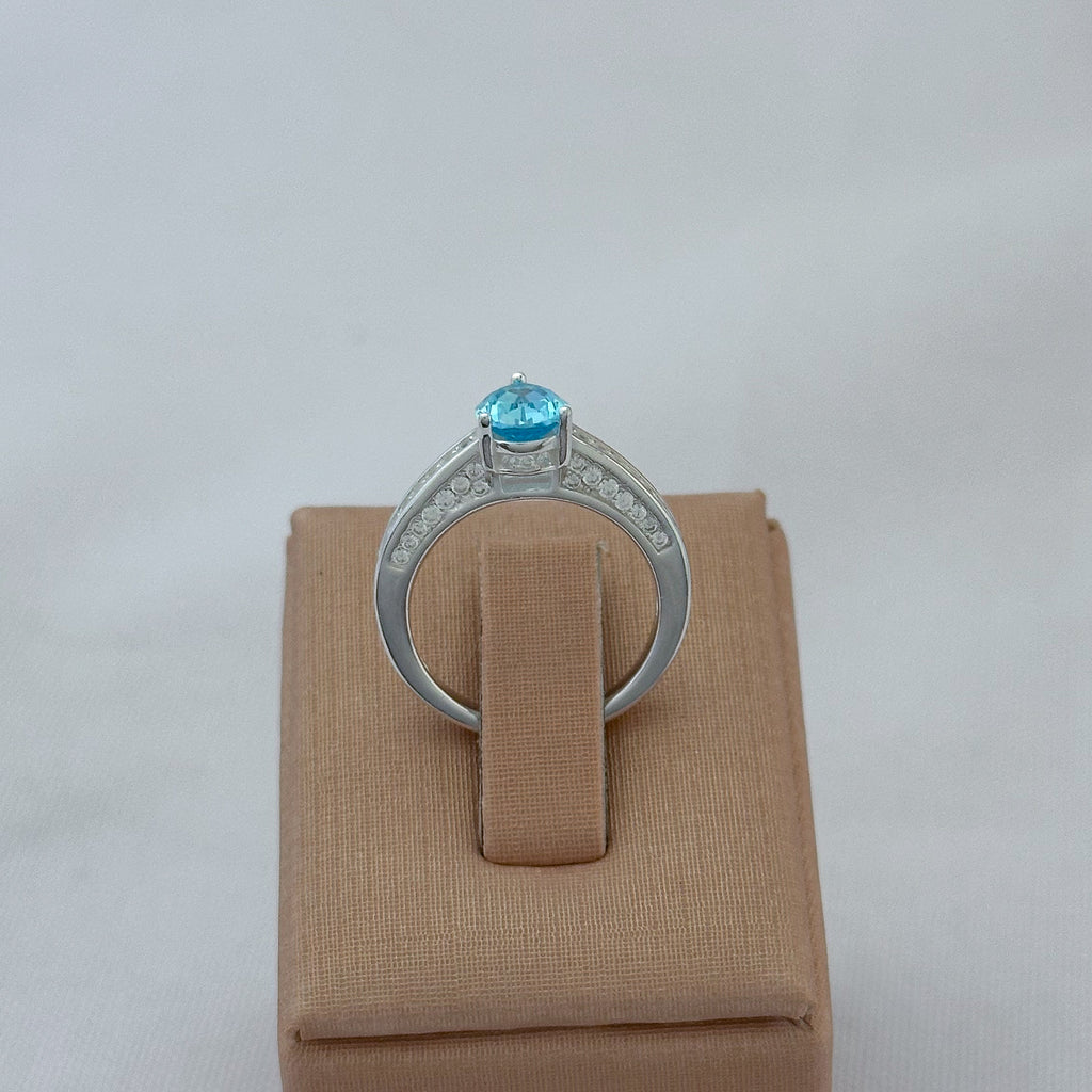 ANEL FORMATURA GOTA AZUL "TURQUESA"