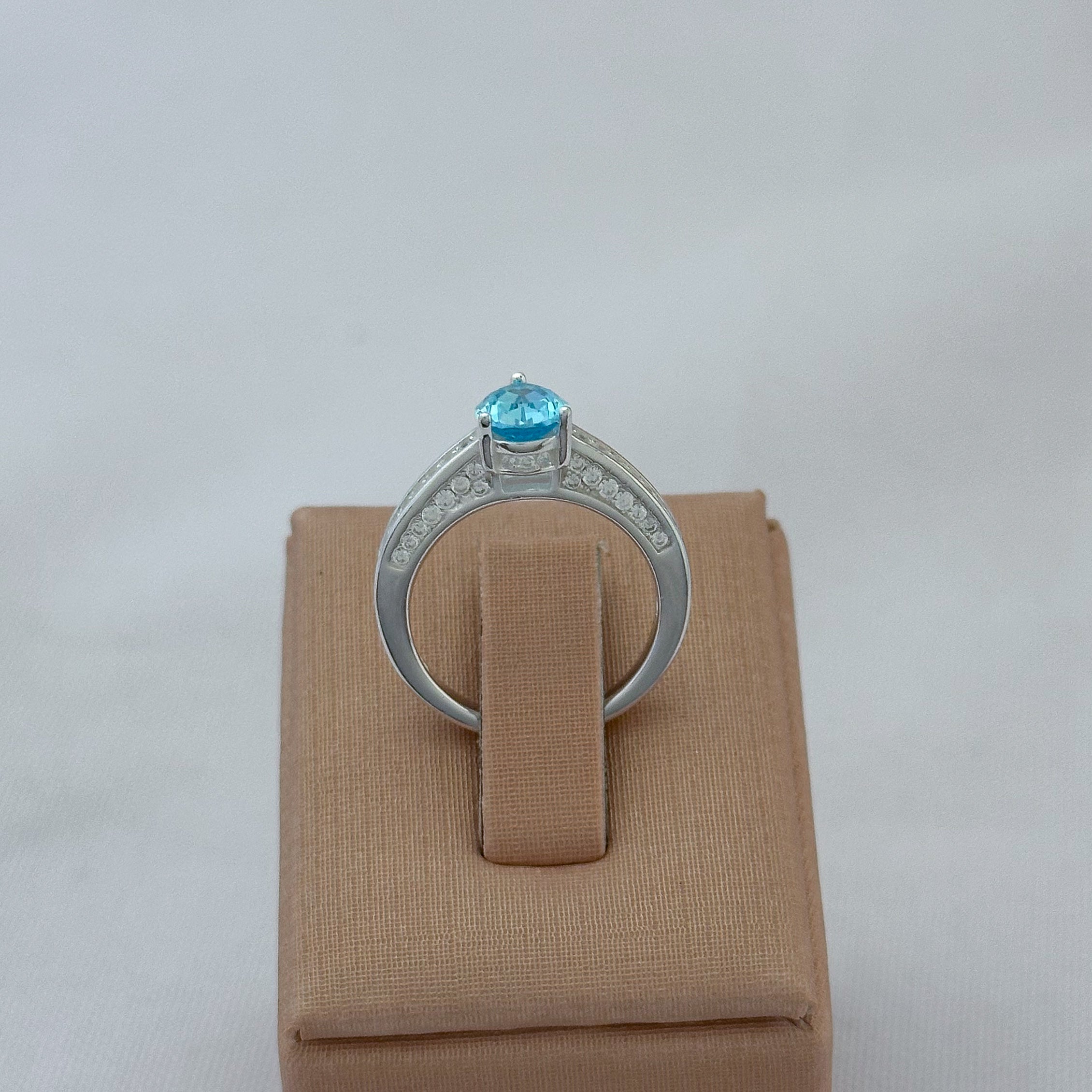 ANEL FORMATURA GOTA AZUL "TURQUESA"