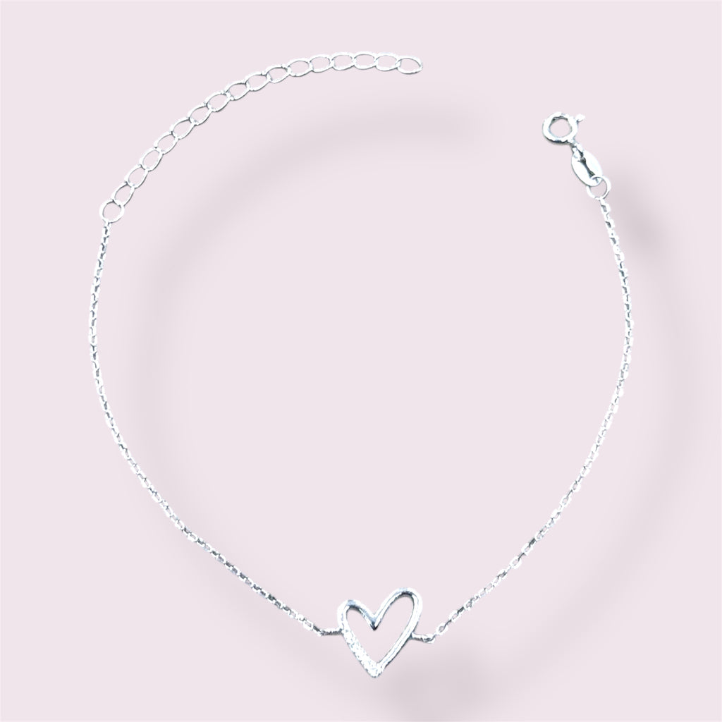 PULSEIRA CORAÇÃO DESENHADO CRV - 16+5CM