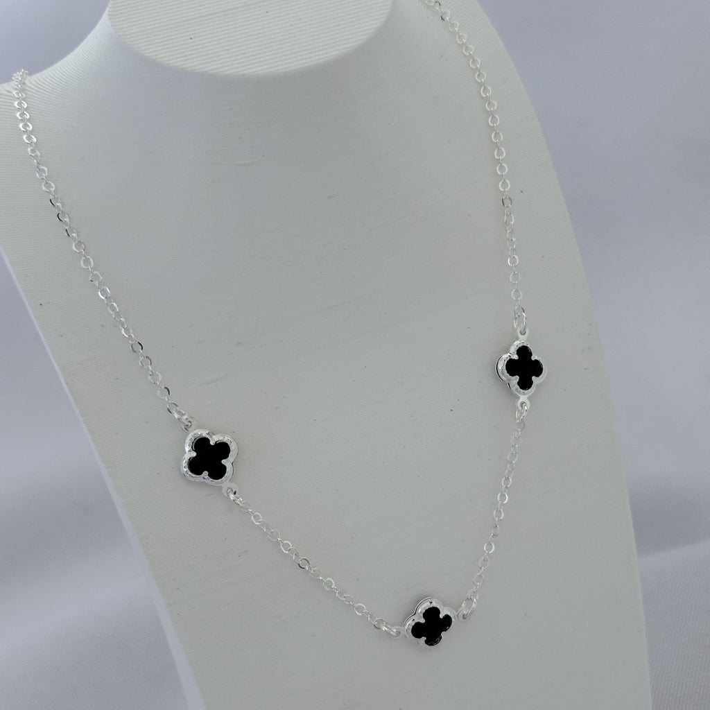 CHOCKER TREVOS PRETO 10MM - 40CM