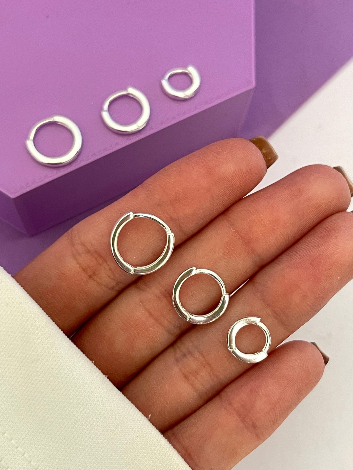 TRIO ARGOLA LISA - 9MM 11MM 13MM