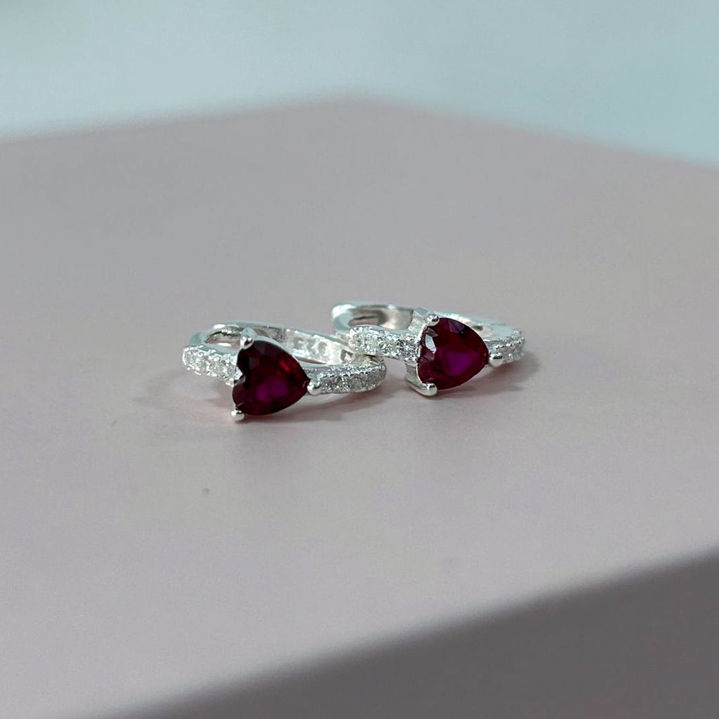 ARGOLA CLICK CORAÇÃO VERMELHO 2X12MM