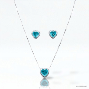 CONJUNTO CORAÇÃO TIFFANY 40+5CM