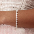 PULSEIRA INSP SWAROVSKI CORAÇÃO 16+4CM