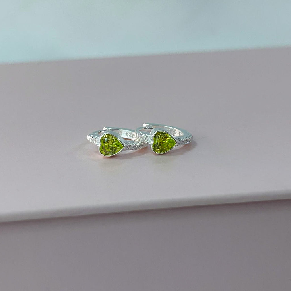 ARGOLA CLICK CORAÇÃO VERDE LIMA 2X12MM