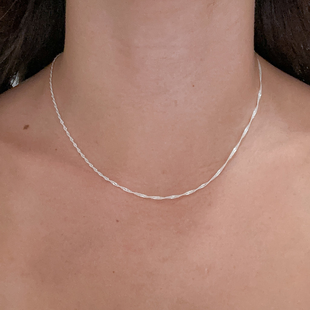 CORRENTE SINGAPURA 1,4MM 40 CM