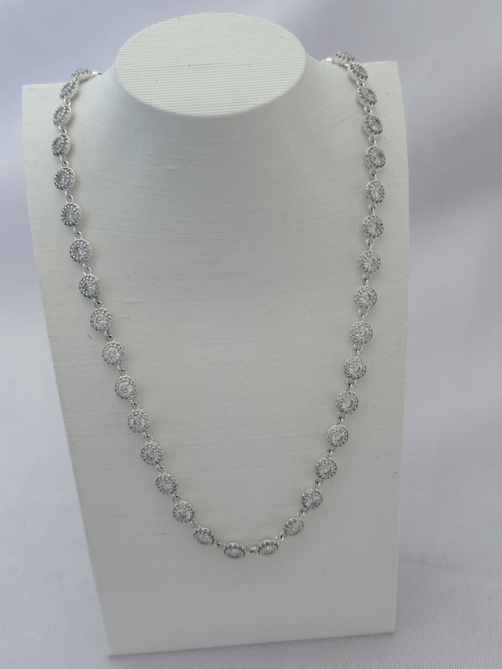 COLAR SWAROVSKI CRAVEJADO CRISTAL 38+2CM