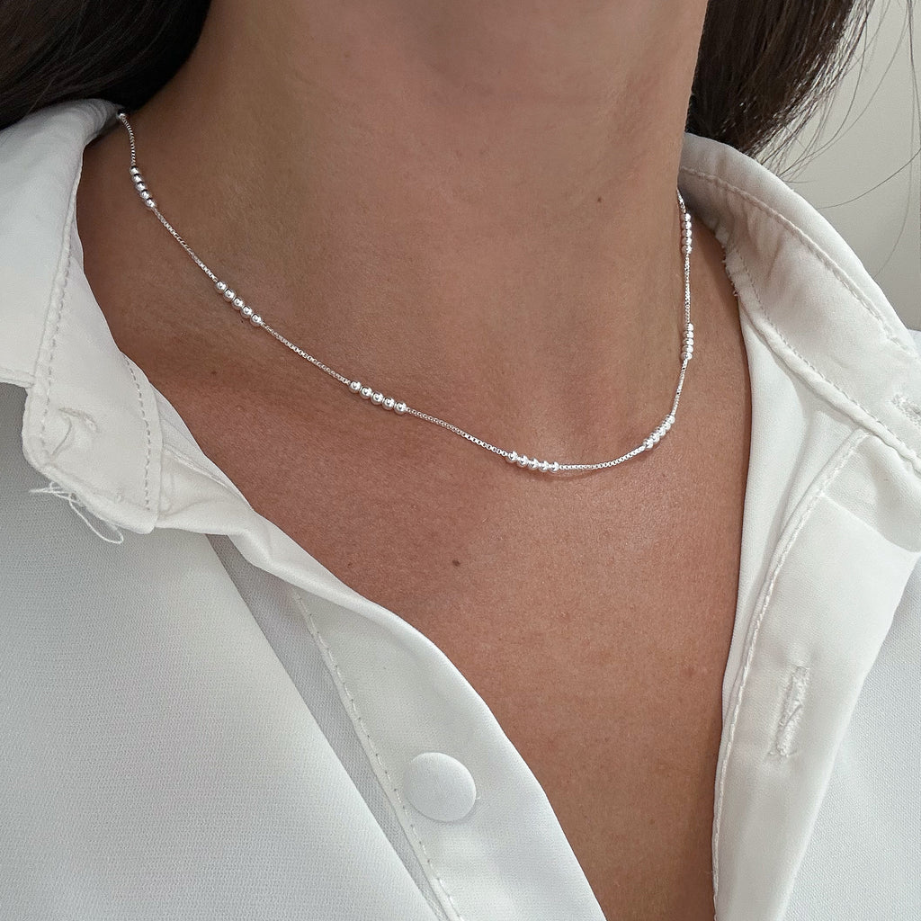 GARGANTILHA BOLINHA 5X1 -45CM
