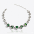 PULSEIRA ELEGANTE "ESMERALDA" 15+5CM