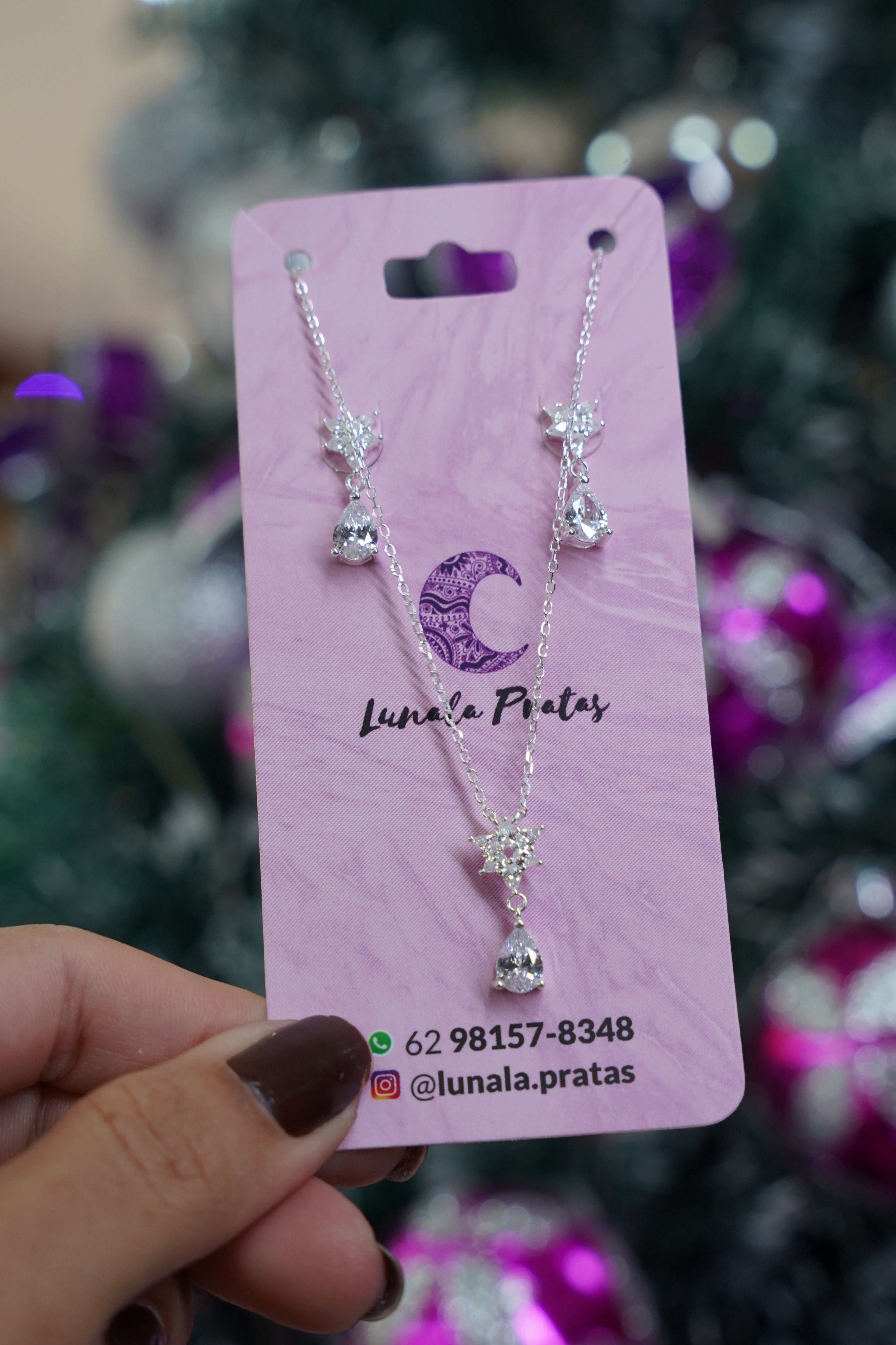 CONJUNTO GOTA FLORAL -40+5CM