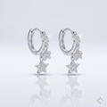 ARGOLA ESTRELAS PENDENTES 2X12MM