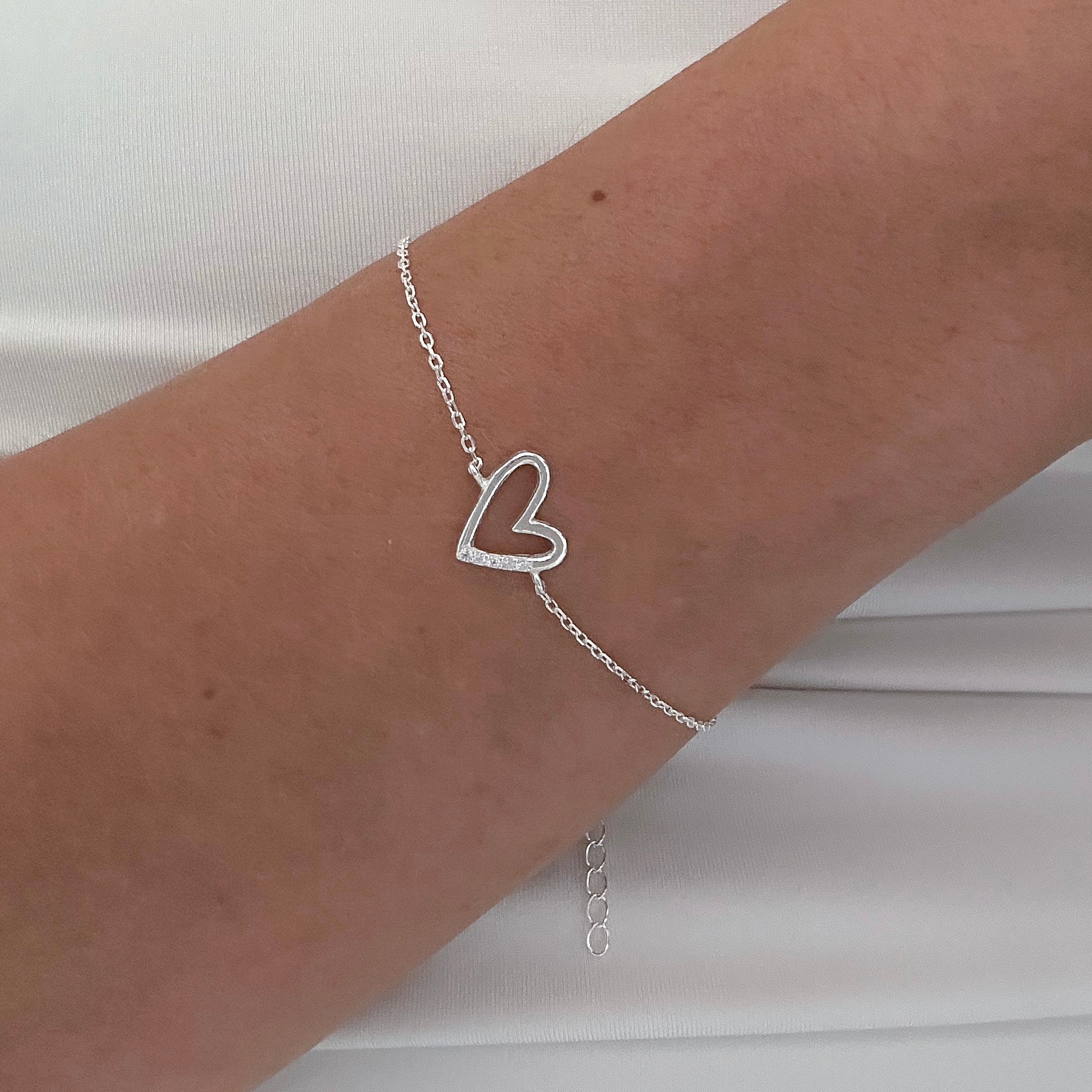 PULSEIRA CORAÇÃO DESENHADO CRV - 16+5CM