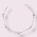 PULSEIRA PENTA TREVOS CRISTAIS 18,5CM