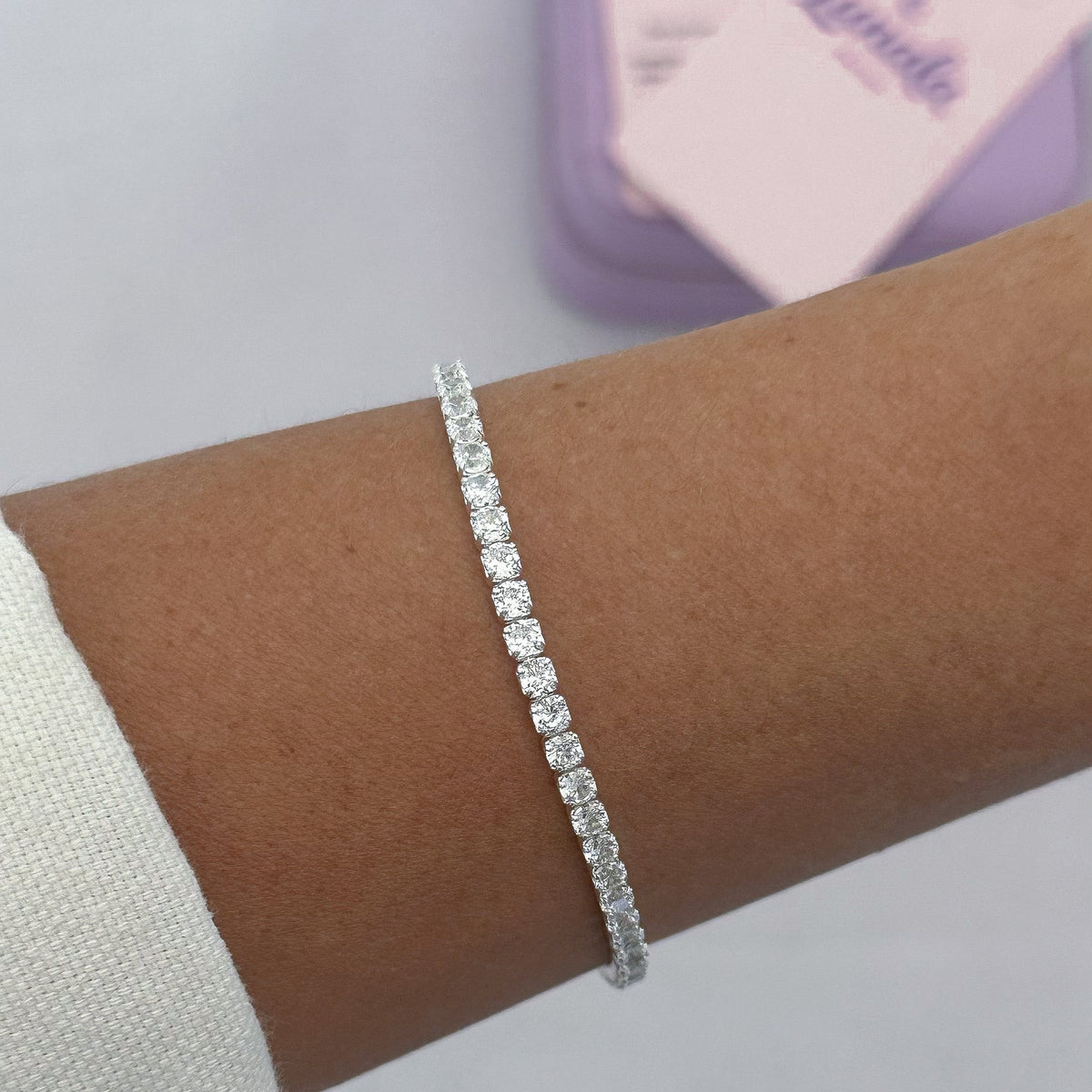 Pulseira Riviera 3mm 15+5cm