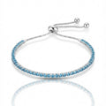 Pulseira Riviera Azul Cristal Gravatinha