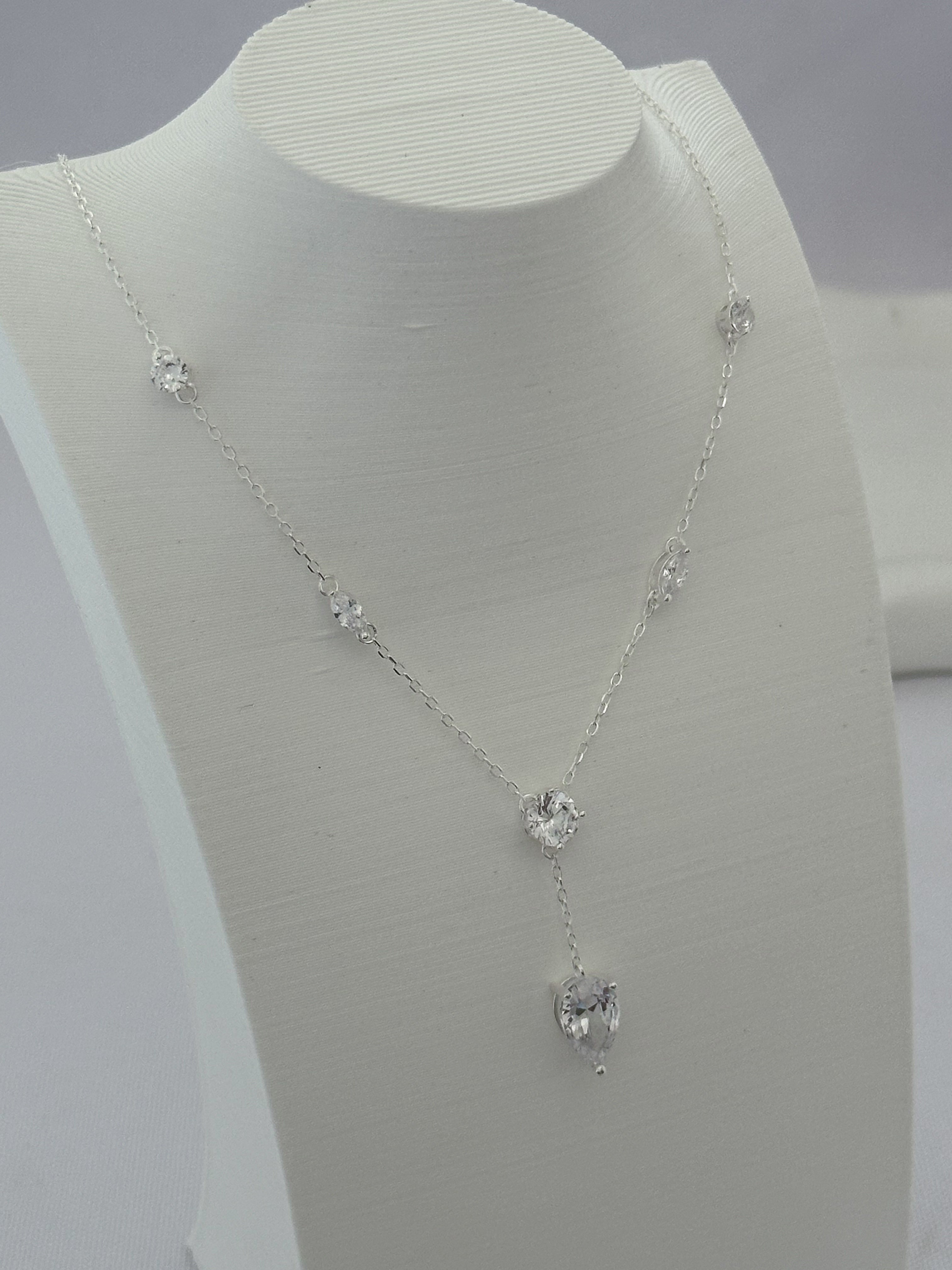 COLAR PEDRARIA CRISTAL - 40+5CM