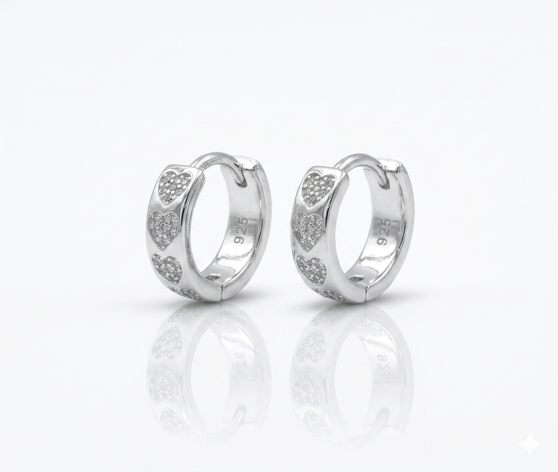 ARGOLA CLICK DESENHOS CORAÇÕES CRV 4X14MM