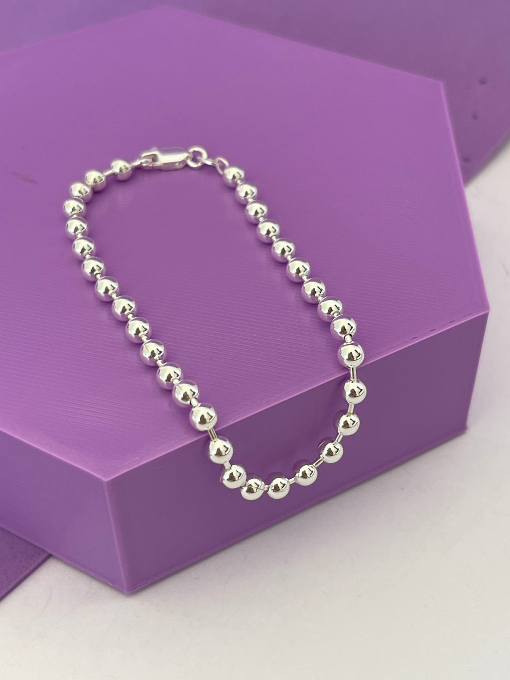 PULSEIRA ESFERAS 4MM - 19CM