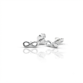 Brinco Mini Infinito Liso 3x8mm