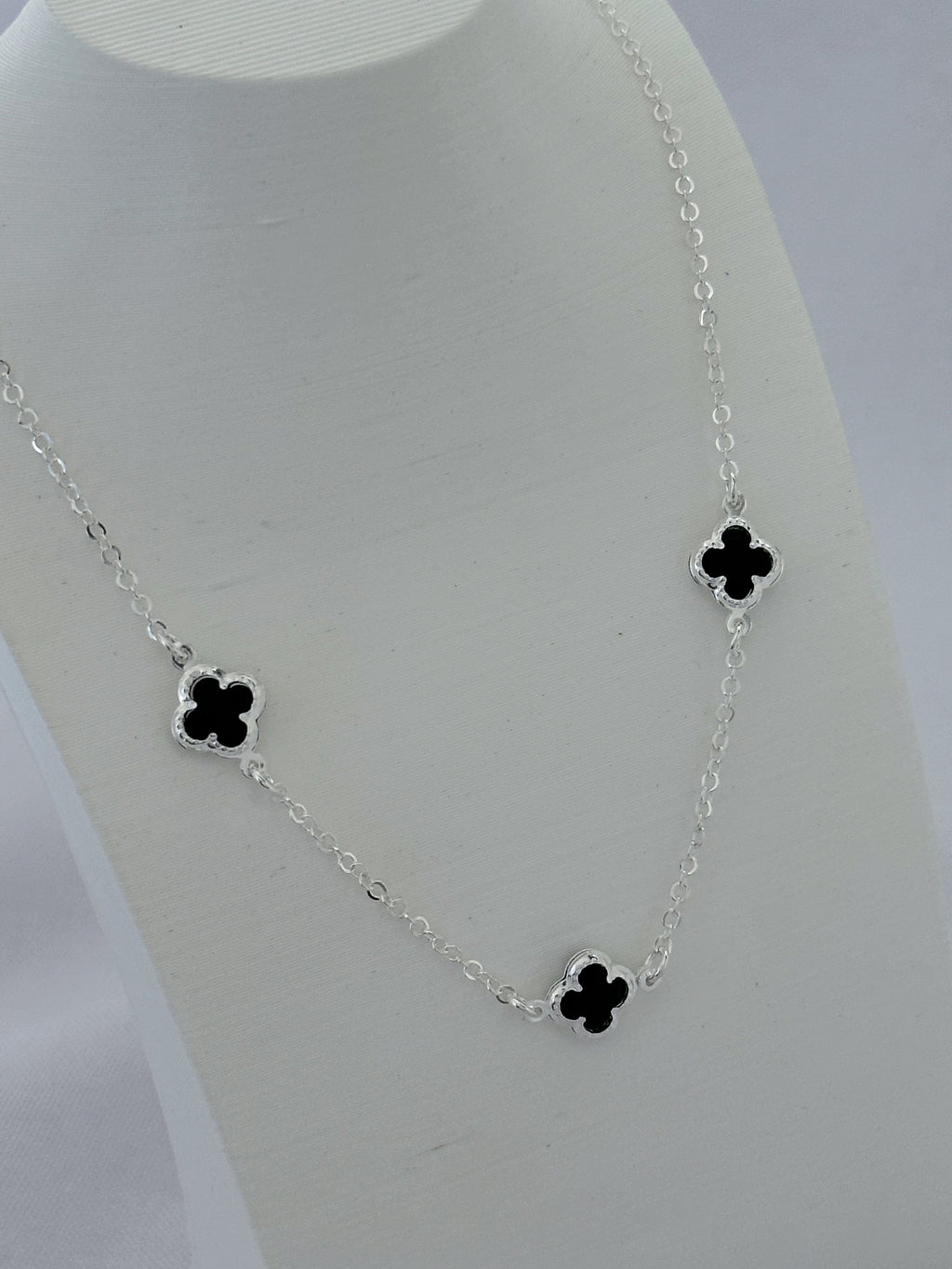 CHOCKER TREVOS PRETO 10MM - 40CM
