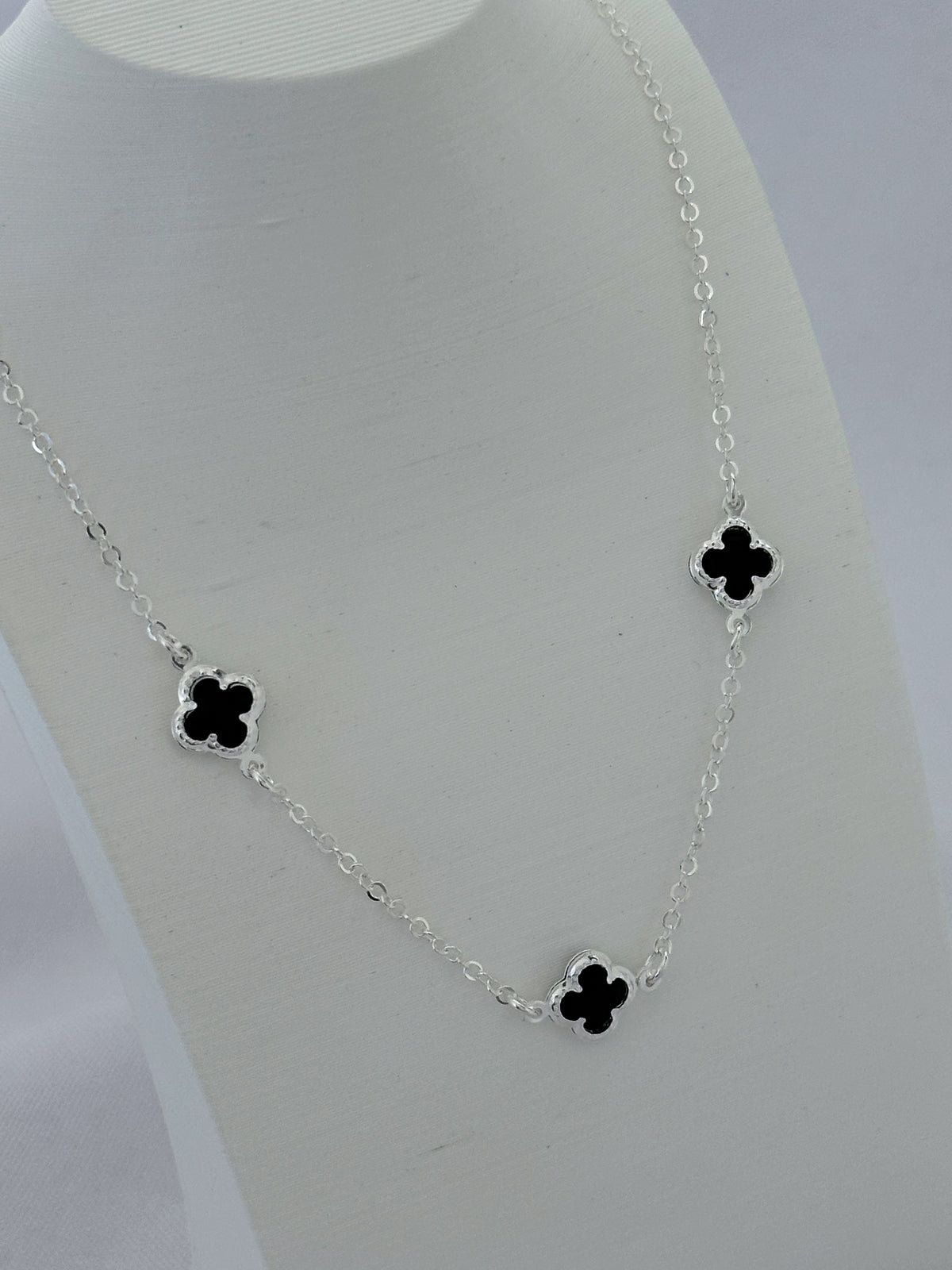 CHOCKER TREVOS PRETO 10MM - 40CM