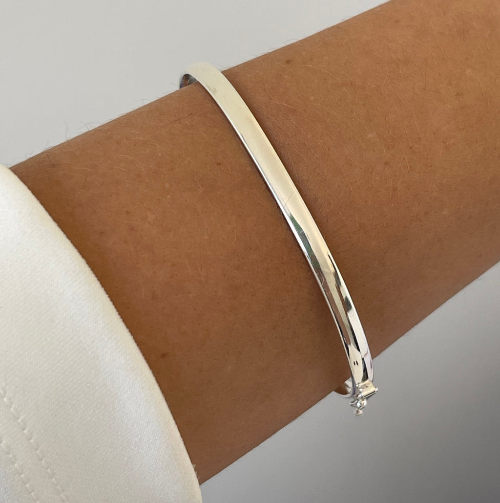 Bracelete Meia Cana Oval - 4mm