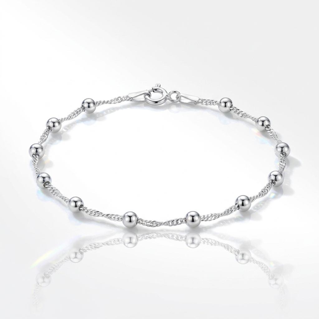 Pulseira Bolinha Singapura - 18,5cm