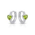 ARGOLA CLICK CORAÇÃO VERDE LIMA 2X12MM