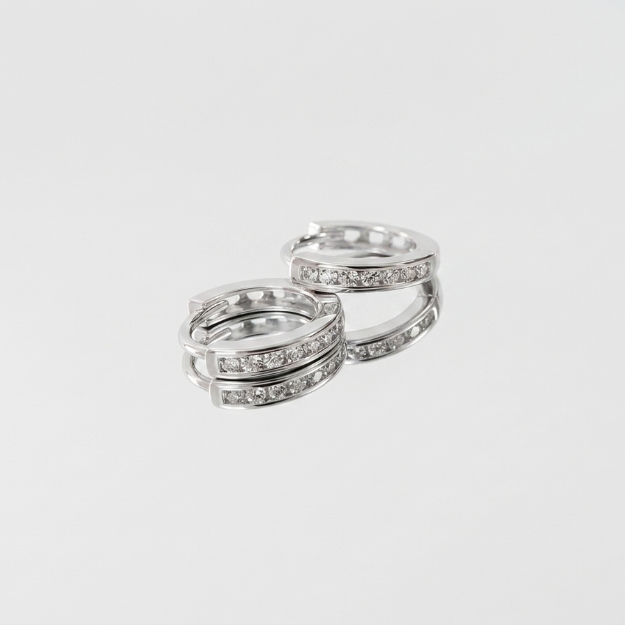 ARGOLA CRV CORAÇÕES VAZADOS 2X12MM
