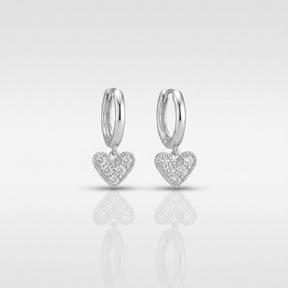 ARGOLA CORAÇÃO PENDENTE CRV - 2X13MM