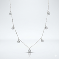 COLAR 7 GOTINHAS CRISTAL 40+5CM