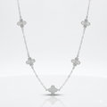 COLAR VAN CLEEF TREVOS PRATA - 40+5CM