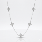 COLAR VAN CLEEF TREVOS PRATA - 40+5CM